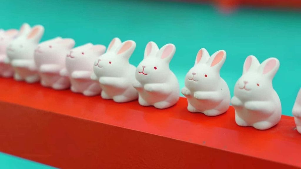 岡崎神社のウサギ