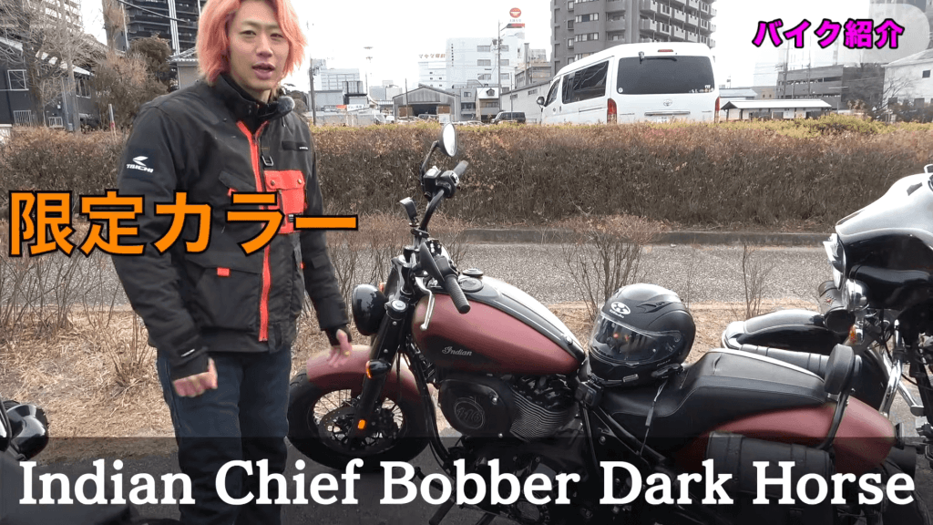 「Indian Chief Bobber Dark Horse」の外観